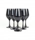 Verres noirs x6