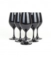 Verres noirs x6