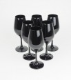 Verres noirs x6