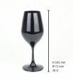 Verres noirs x6