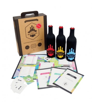 coffret jeu dégustation vin rouge