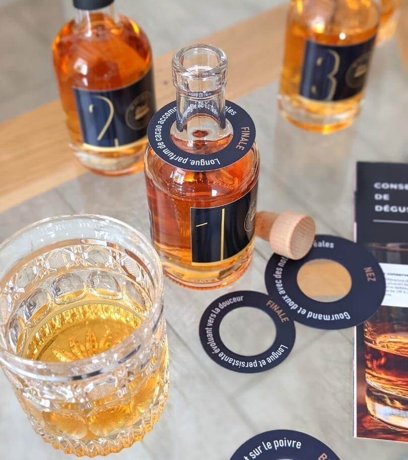 Coffret tout compris de dégustation de whisky à l'aveugle