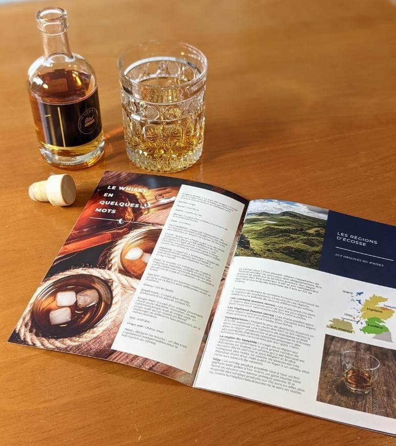 Coffret tout compris de dégustation de whisky français à l'aveugle