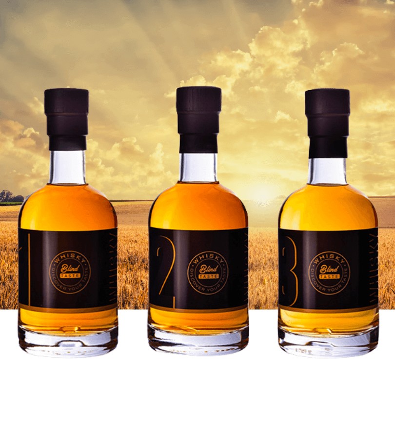 Coffret tout compris de dégustation de whisky français à l'aveugle