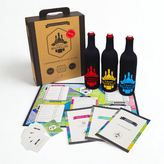 Le coffret de jeu de dégustation de vin rouge complet