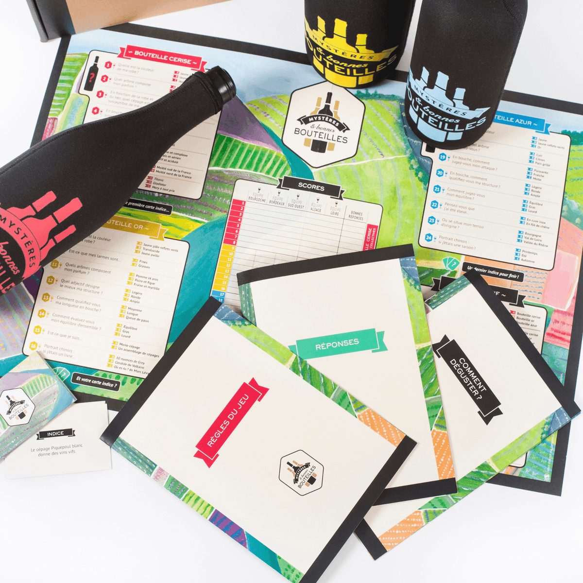 Focus sur les éléments papiers du jeu