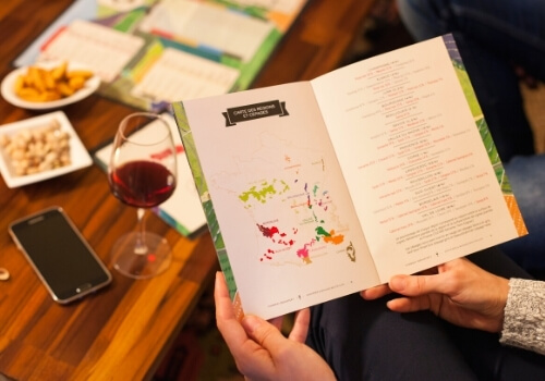 Le concept du jeu de dégustation des vins