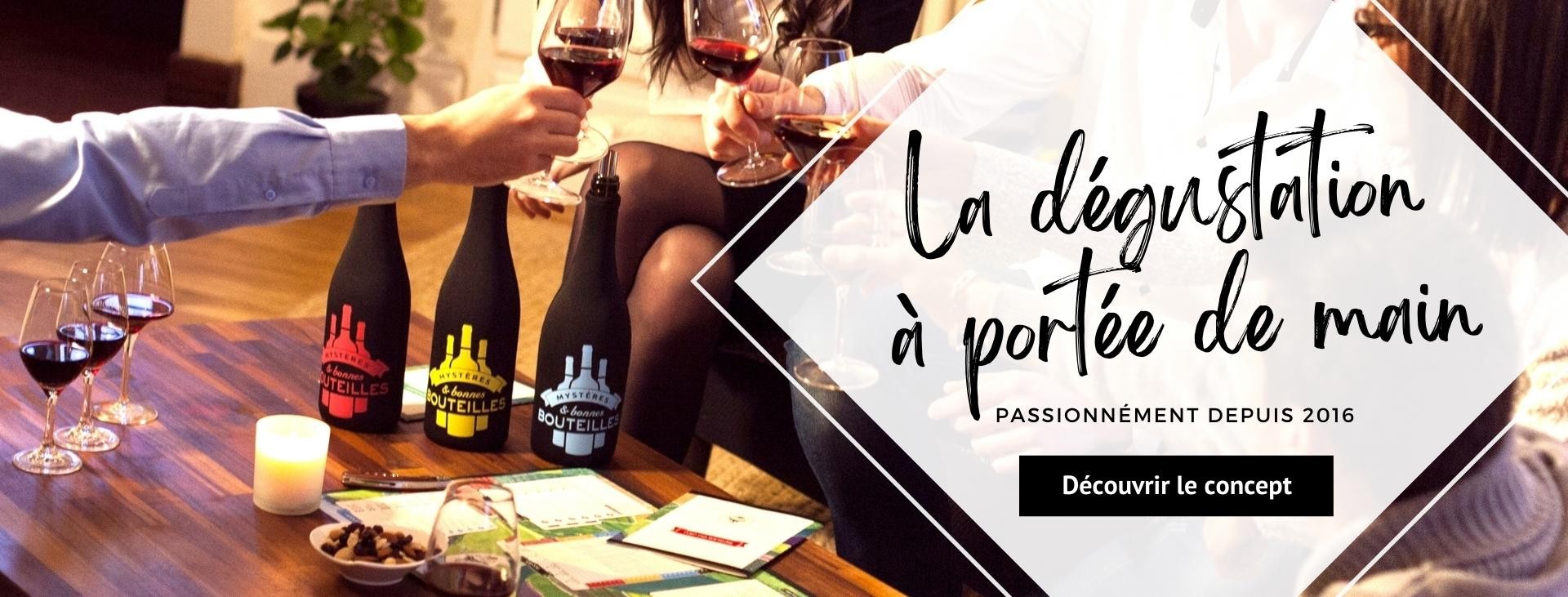 Jeu de dégustation de vin à l'aveugle. Accessible et ludique.